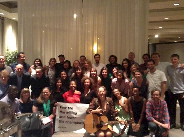 The entire MTP gang (participants and staff) at our closing reception at National Geographic. Photo by MTP.